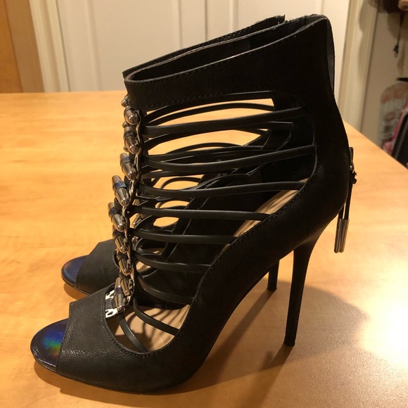 L.A.M.B. By Gwen Stefani Black Pumps 7 1/2 - Picture 1 of 7
